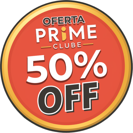 Oferta Prime Clube com 50% de desconto